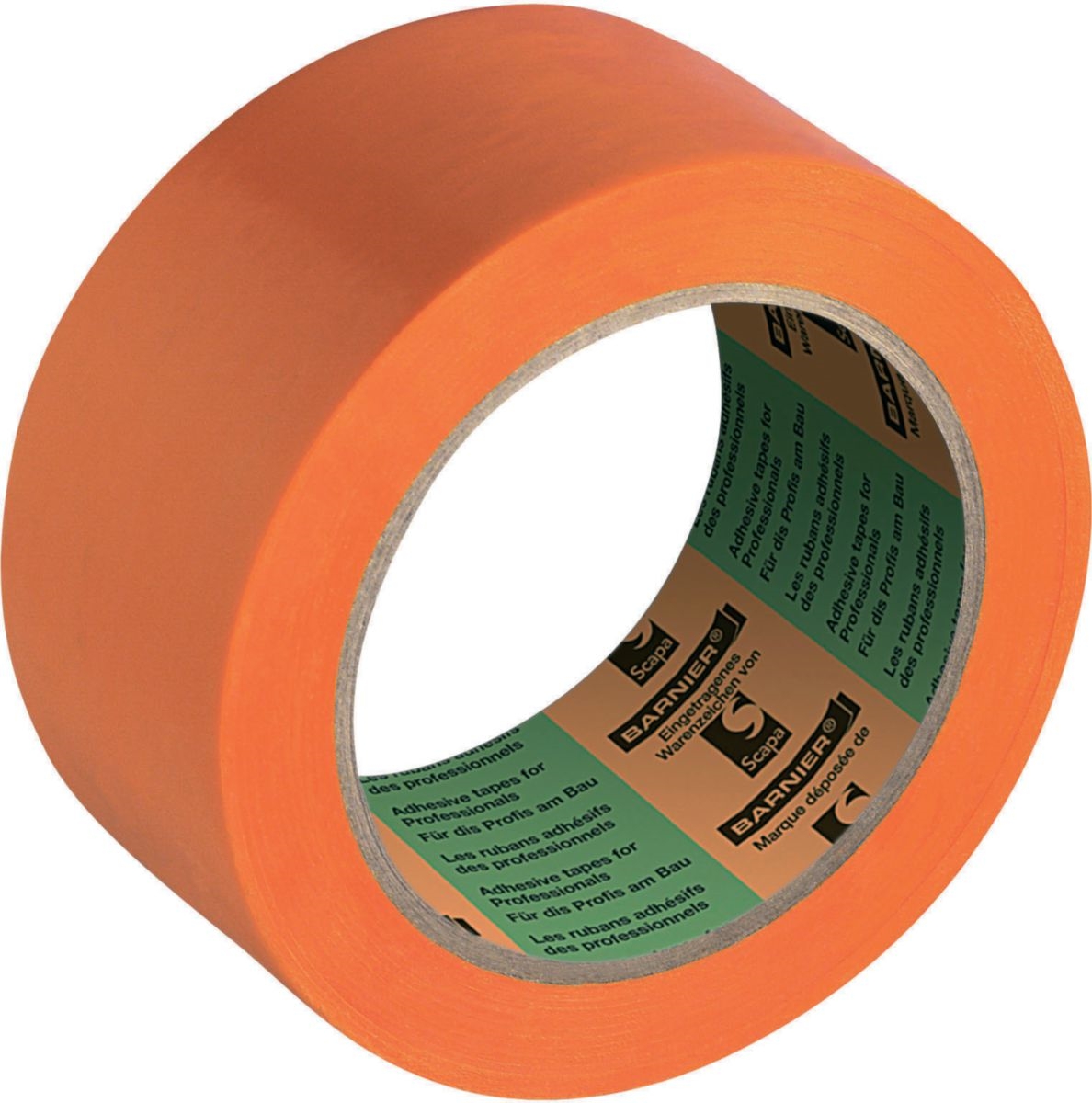 Ruban adhesif PVC orange, 50 mm x 33 m