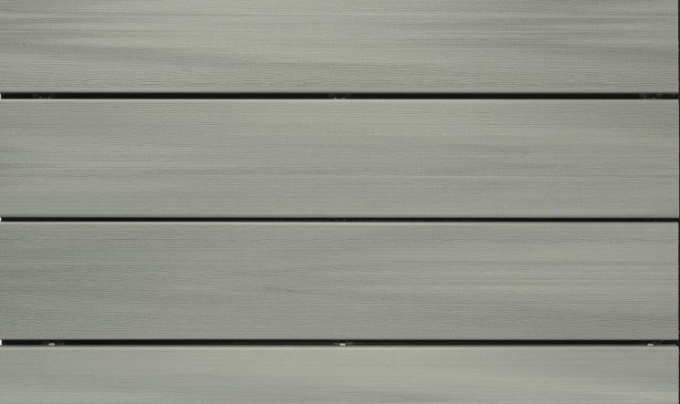 Lame de terrasse composite, brossée, gris ushuaia, L.400 x l.18 x ép. 2.3 cm