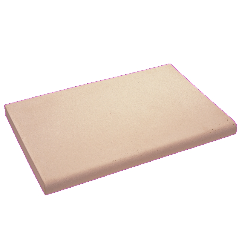 Margelle béton plate, coloris beige rosée nuance, L.50 x l.33 x ép.3,4 cm