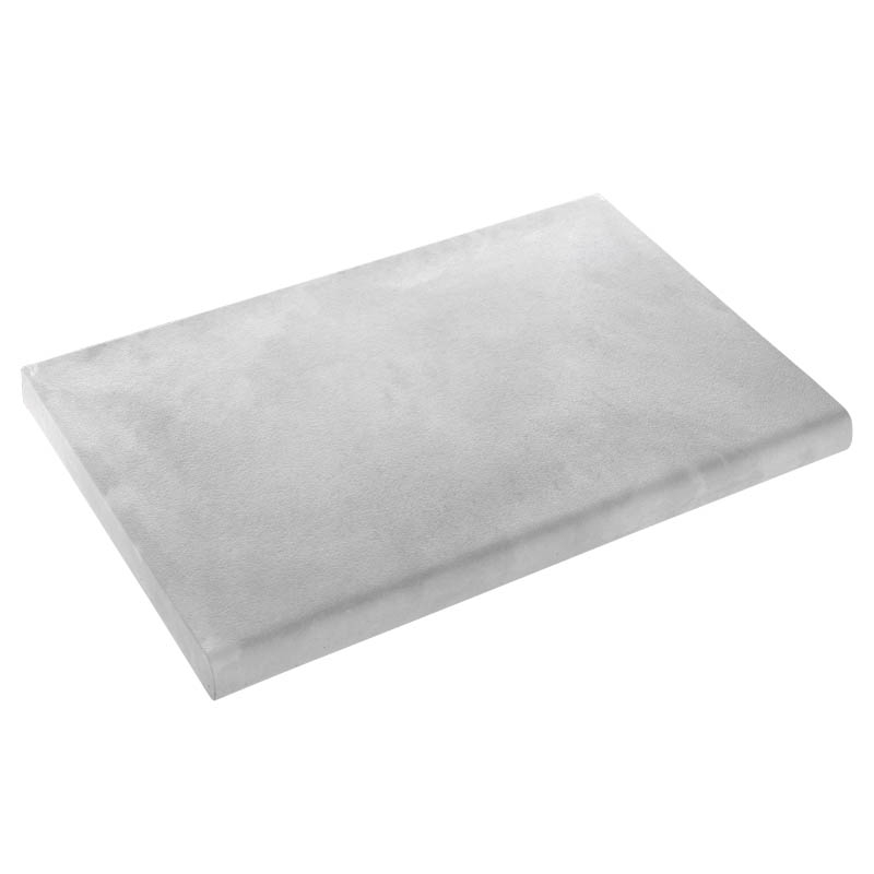 Margelle béton plate, coloris gris clair, L.50 x l.33 x ép.3,4 cm