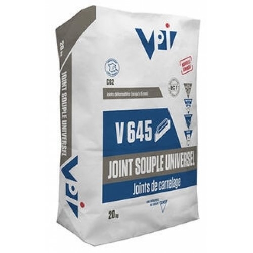 Mortier joint hydrofuge souple pour dallage V645 cérajoint universel, sac 25 kg