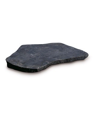 Pas japonais en pierre naturelle ardoise noire, dimension aléatoire, ép.2 à 4 cm