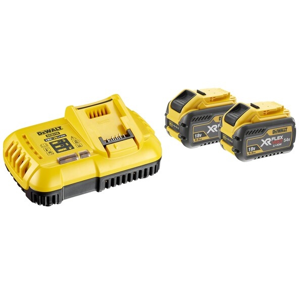 Pack de 2 batteries XR 18V/54V et un chargeur rapide Dewalt