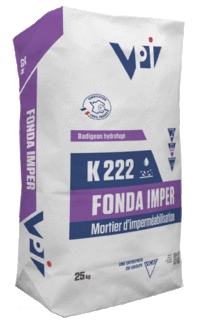 Mortier mince imperméabilisant k222 Fonda, sac de 25 kg