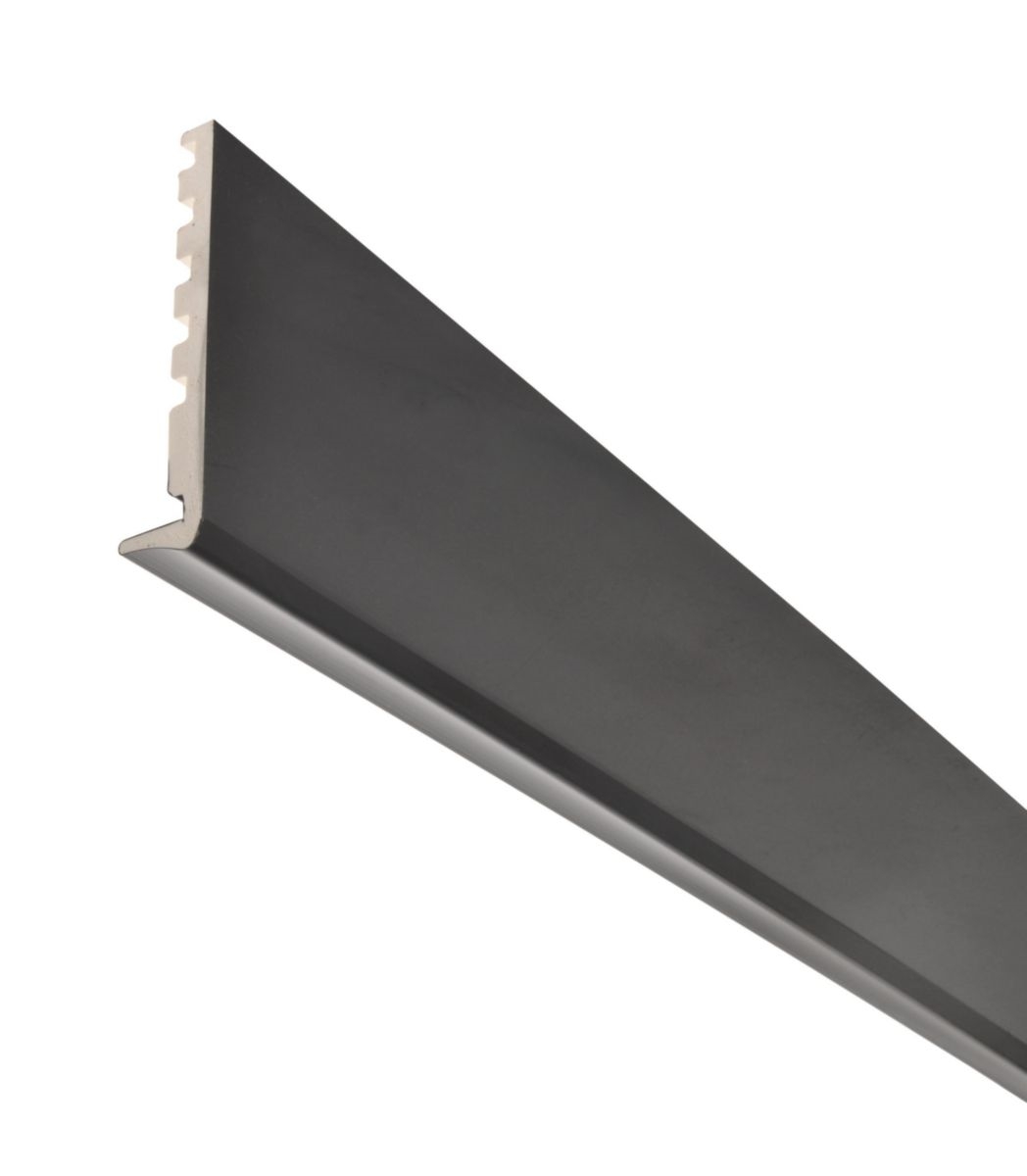 Bandeau cellulaire pour débords de toit, PVC gris anthracite, long. 4 mètres