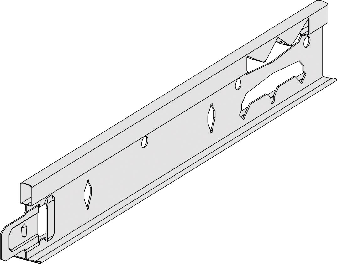 Porteur clip on T15 pour plafond suspendu, couleur blanc