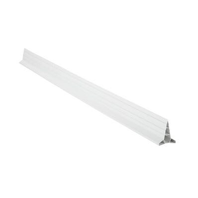 Règle PVC pour joint de dilatation, couleur blanc, 3m x 40 mm