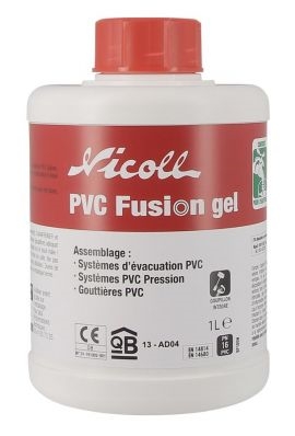 Colle PVC, pot de 1L incluant un pinceau