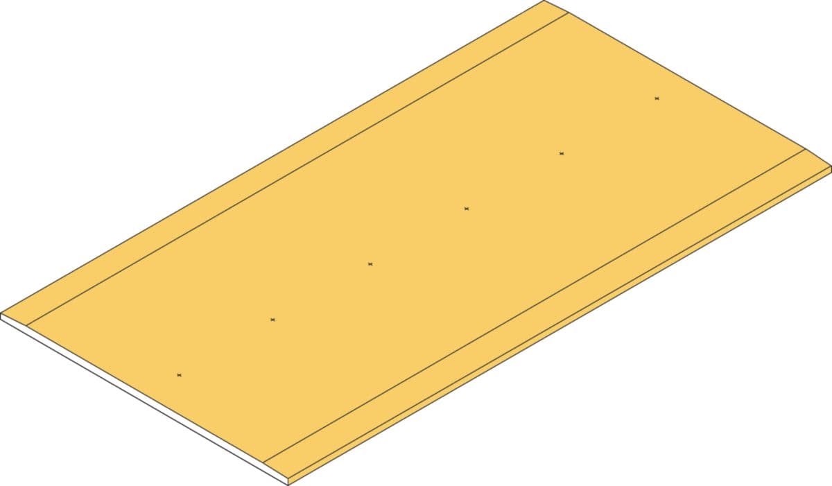 Plaque de plâtre PLACOPLATRE® BA18 S (largeur 0,9)