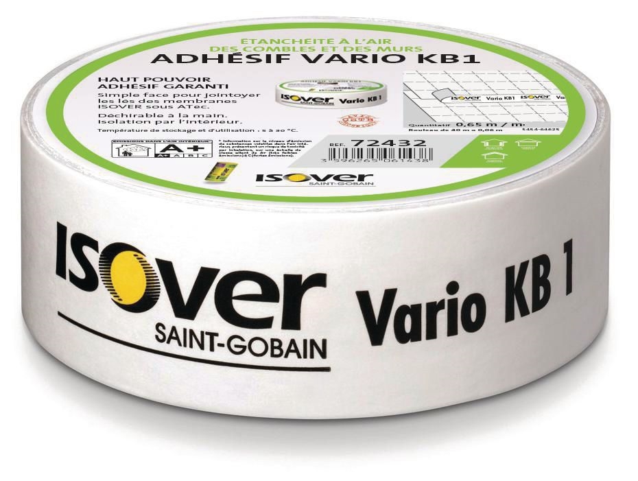 Adhésif pour membrane d'étanchétité à l'air vario KB1, rouleau de 40 ml