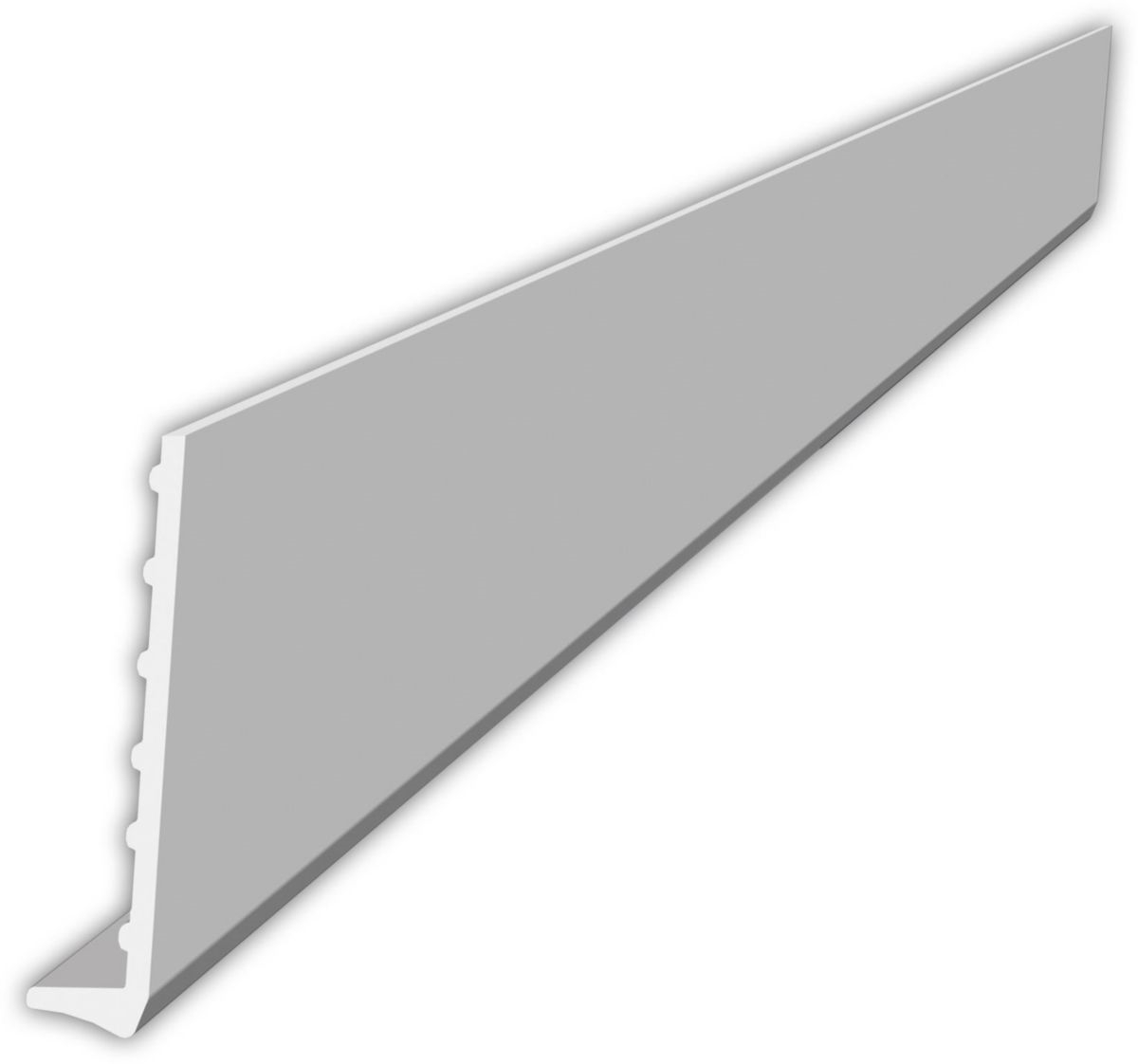 Bandeau cellulaire pour débords de toit, PVC blanc