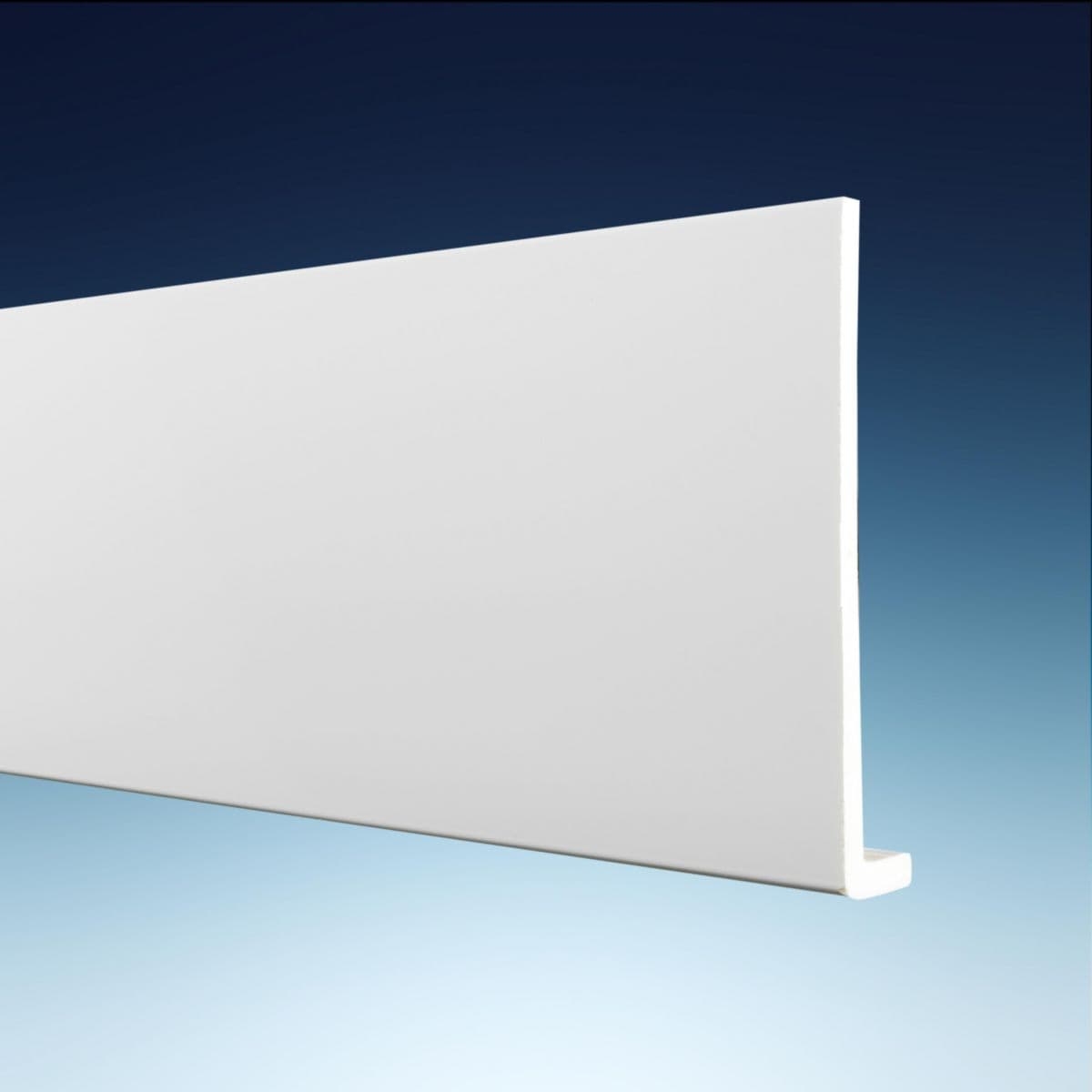 Bandeau RIVECEL pour débords de toit, PVC blanc, L.5m x l.225 x ép. 9 mm