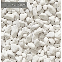 Gravier marbre blanc 15/25mm, 25 kg