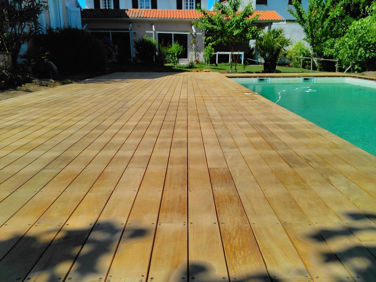 Lame de terrasse en bois exotique Garapa