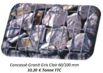 concassé granit gris clair