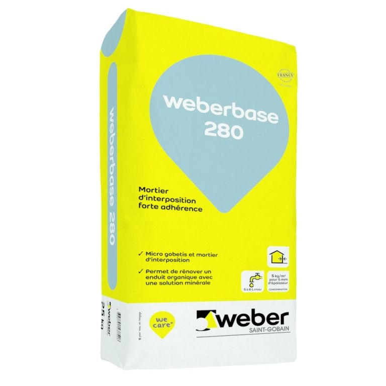 Sous enduit Weber base 280 - 25 kg