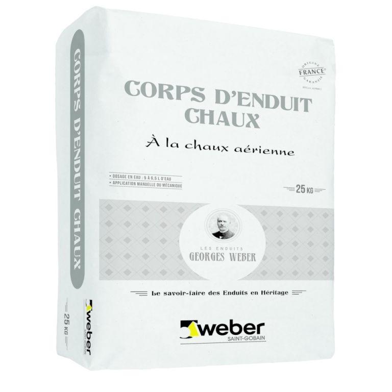 Corps d'enduit chaux, blanc, sac de 25kg