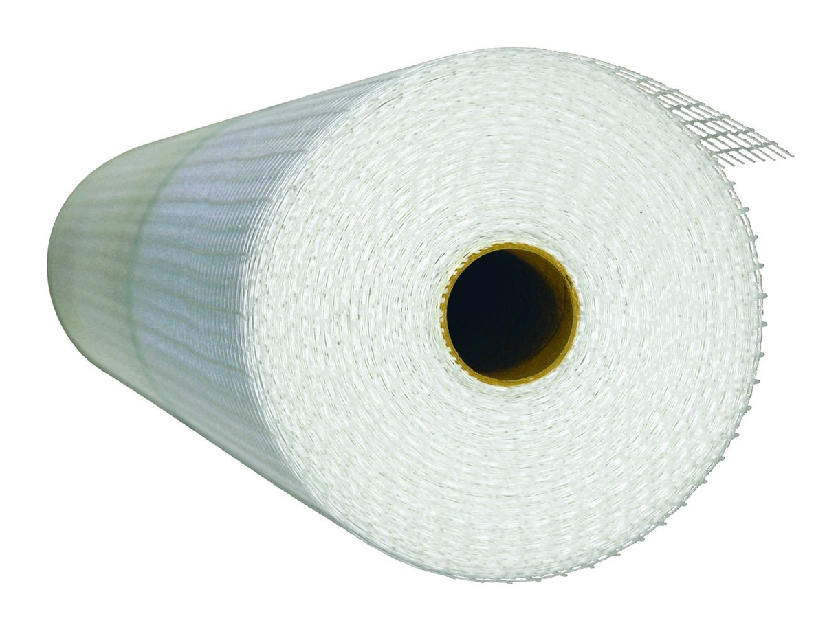 Treillis en fibre de verre pour enduit minéral, maille 10x10, rouleau de 50 m