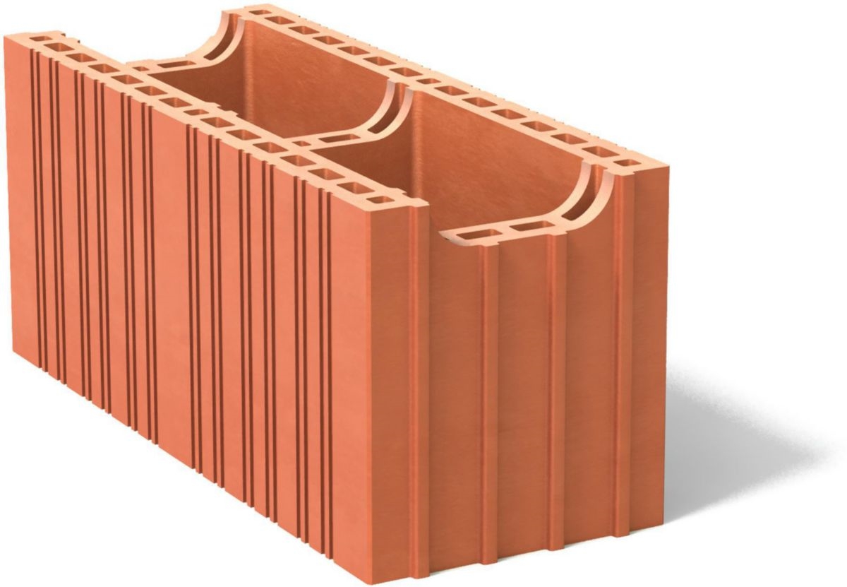 Brique à bancher Acrotère, L.50 x l.20 x ht. 21,9 cm