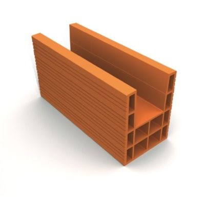 Brique linteau, terre cuite, L.50 x l.20 x ht.27,4 cm