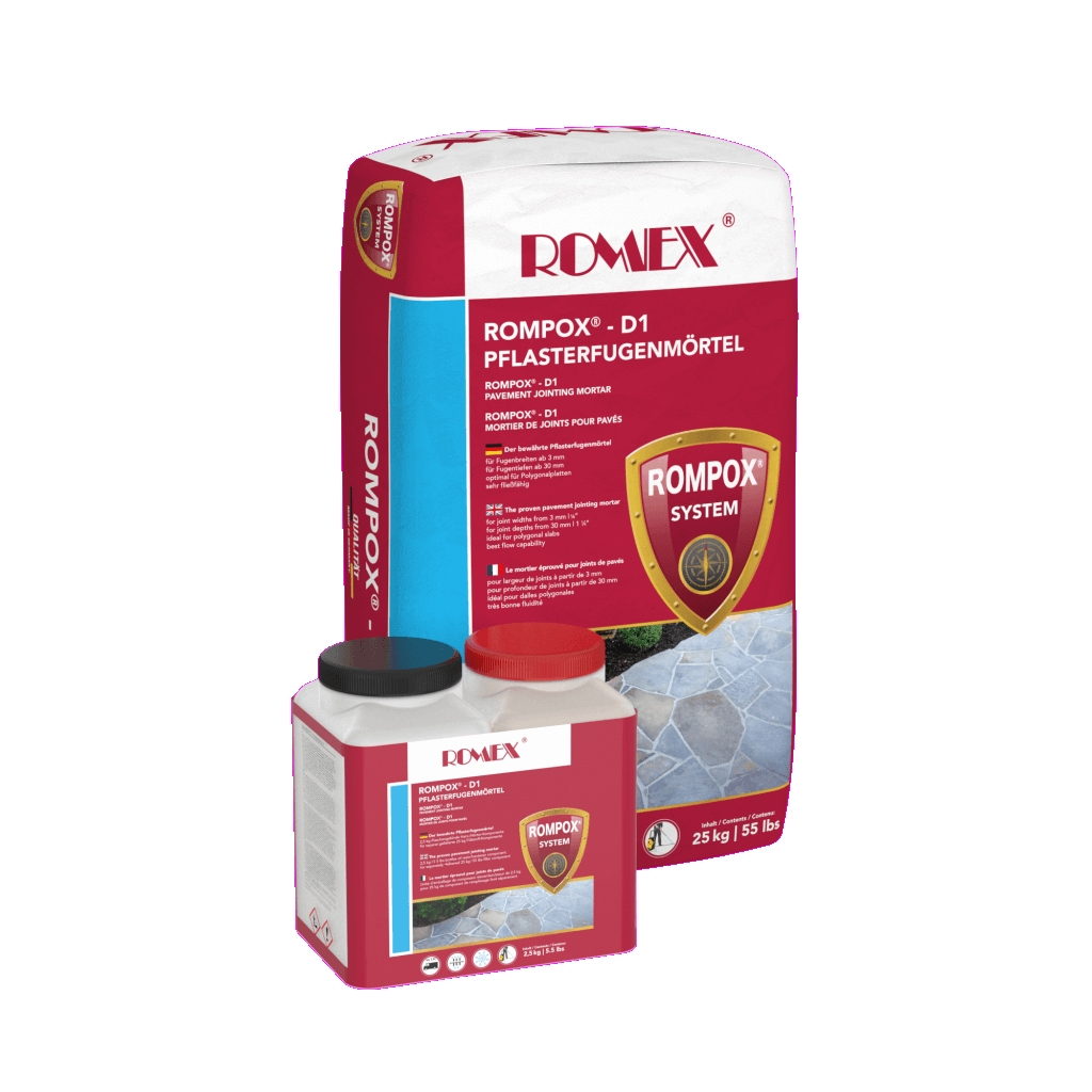 Mortier de jointement de dalle ou pavé, Rompox D1, couleur neutre, sac 25kg