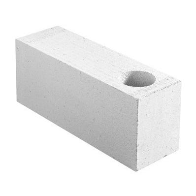 Bloc chainage vertical en béton cellulaire, long. 62,5 x larg.20 x ht.25 cm