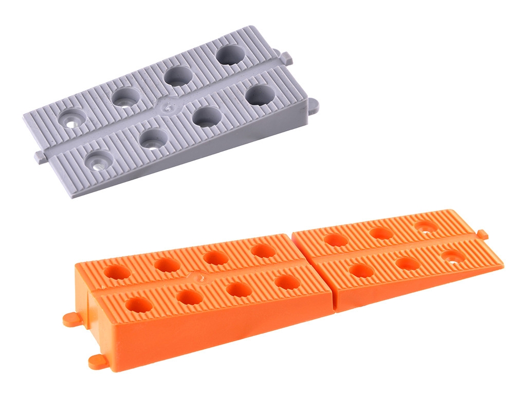 Seau cales crantées (50ht90mm+30ht170mm) - 50pces /seau