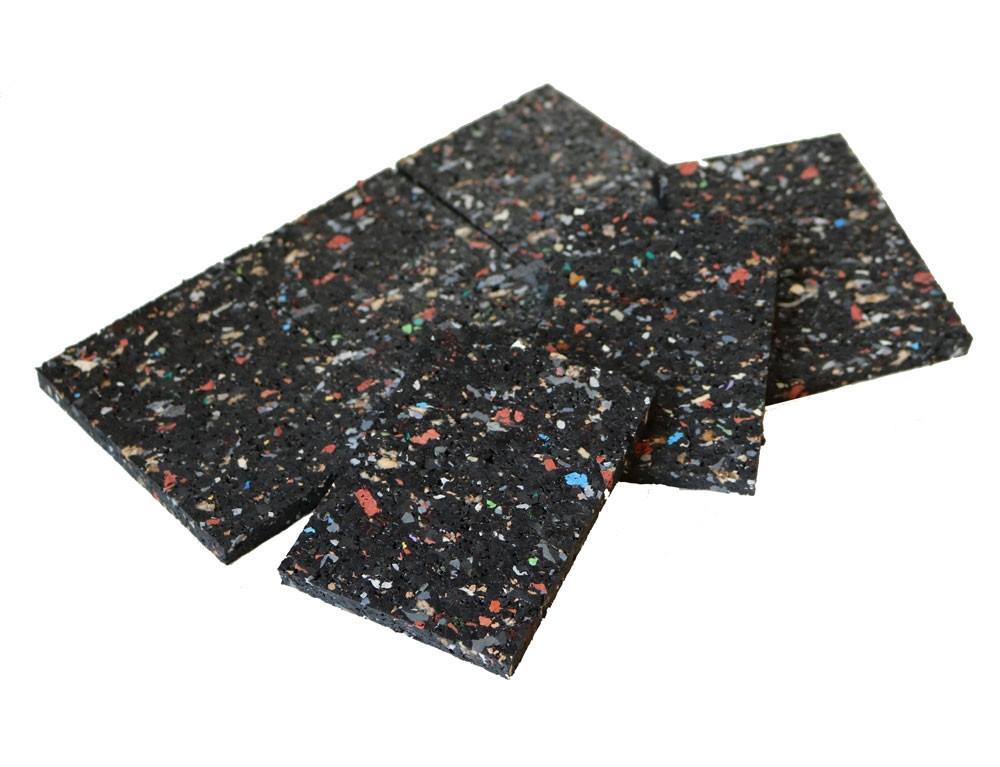 Appui lambourde caoutchouc, 90x90x8