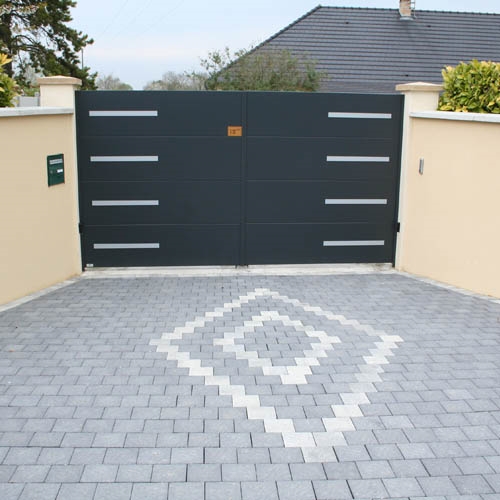 Pavés béton mono formats lavardin finition brut, sect.15x15, ep.6cm