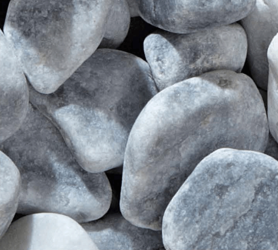 Galet marbre gris bleute 40 - 60 mm