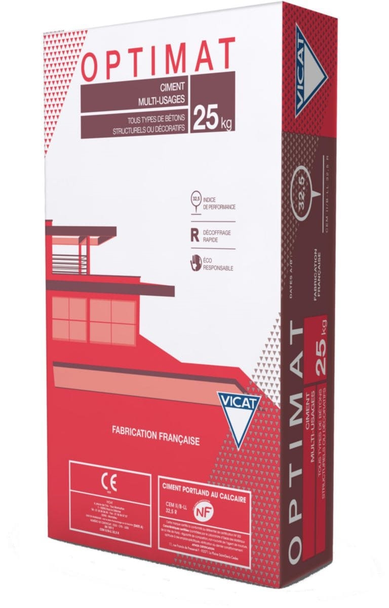 Ciment tous travaux Vicat Optimat 32.5