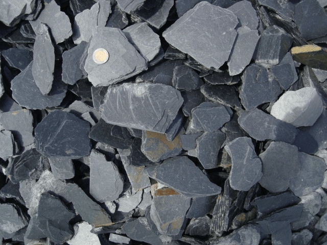 Paillage d'ardoise 50 - 100 mm