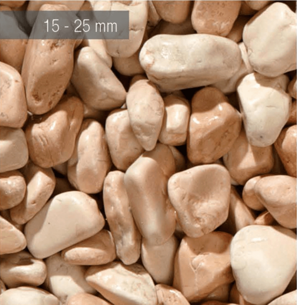 Galet rose roule 15 - 25 mm