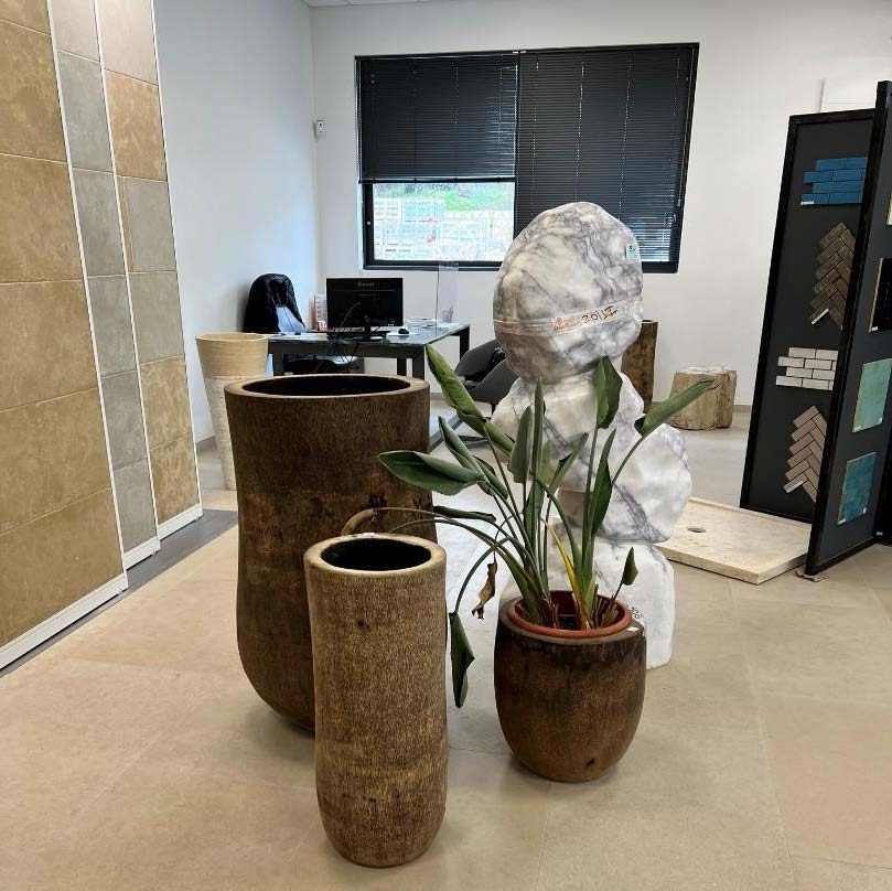 Pot De Fleur En Tronc Naturel De Cocotier Forme Cylindrique Thomas Pot De Fleur En Tronc Naturel De Cocotier Forme Cylindrique Thomas