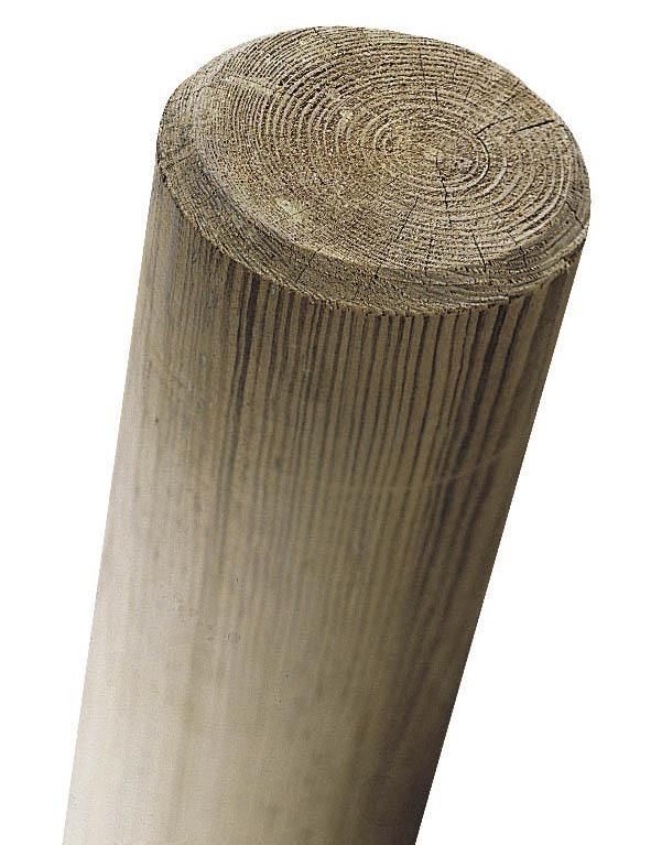 Rondin en pin traité classe 4, diam.10  cm