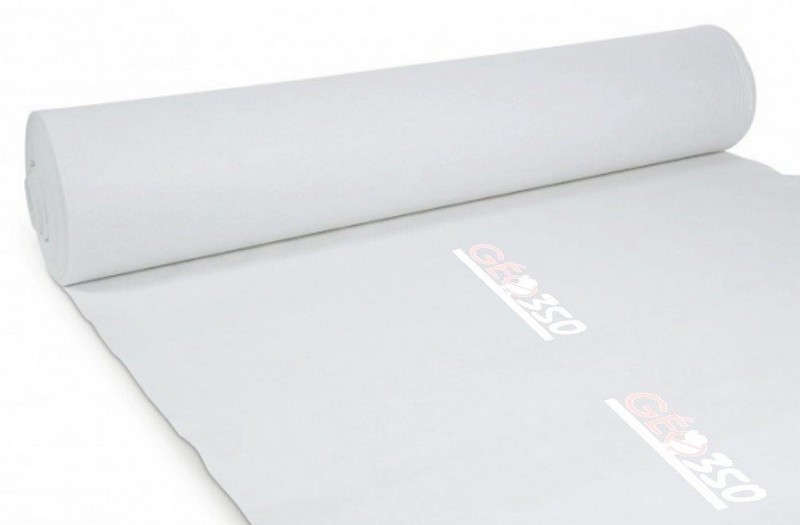 Géotextile GEO350, Anti remontée de végétation, 2 x 25m