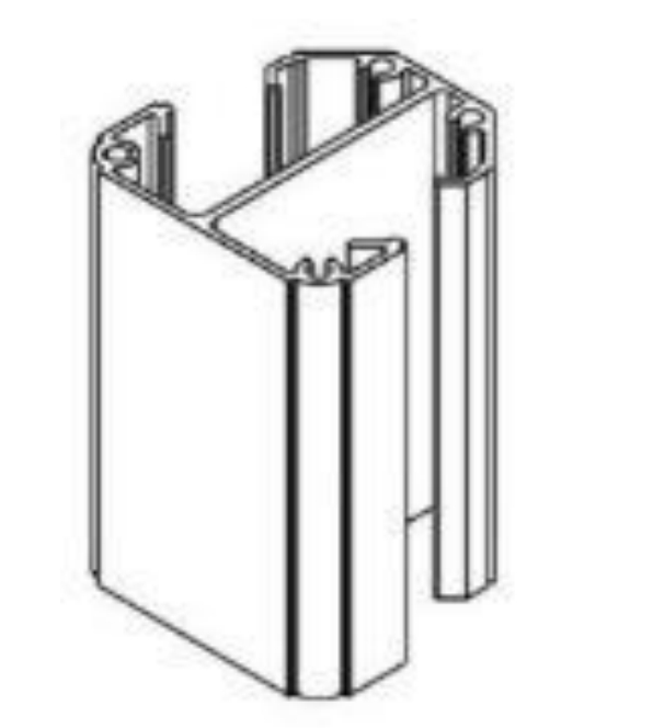 Poteau aluminium ht 1,54m pour réalisation d'une clôture aluclos