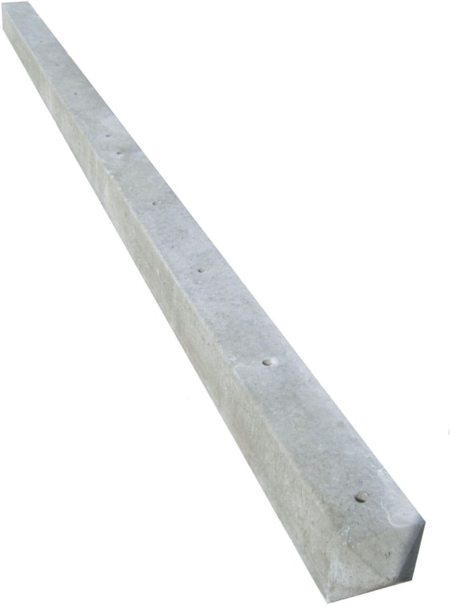 Poteau béton 10x10 pour grillage long 2.50 ml (s)