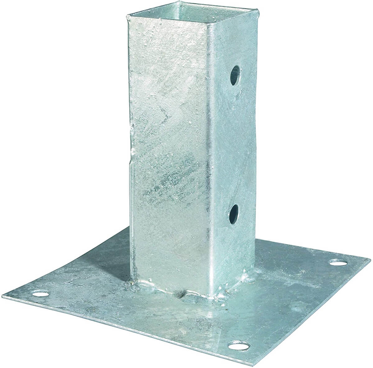 Pied de poteau à fixer sur dalle béton pour poteau bois 9 x 9 cm