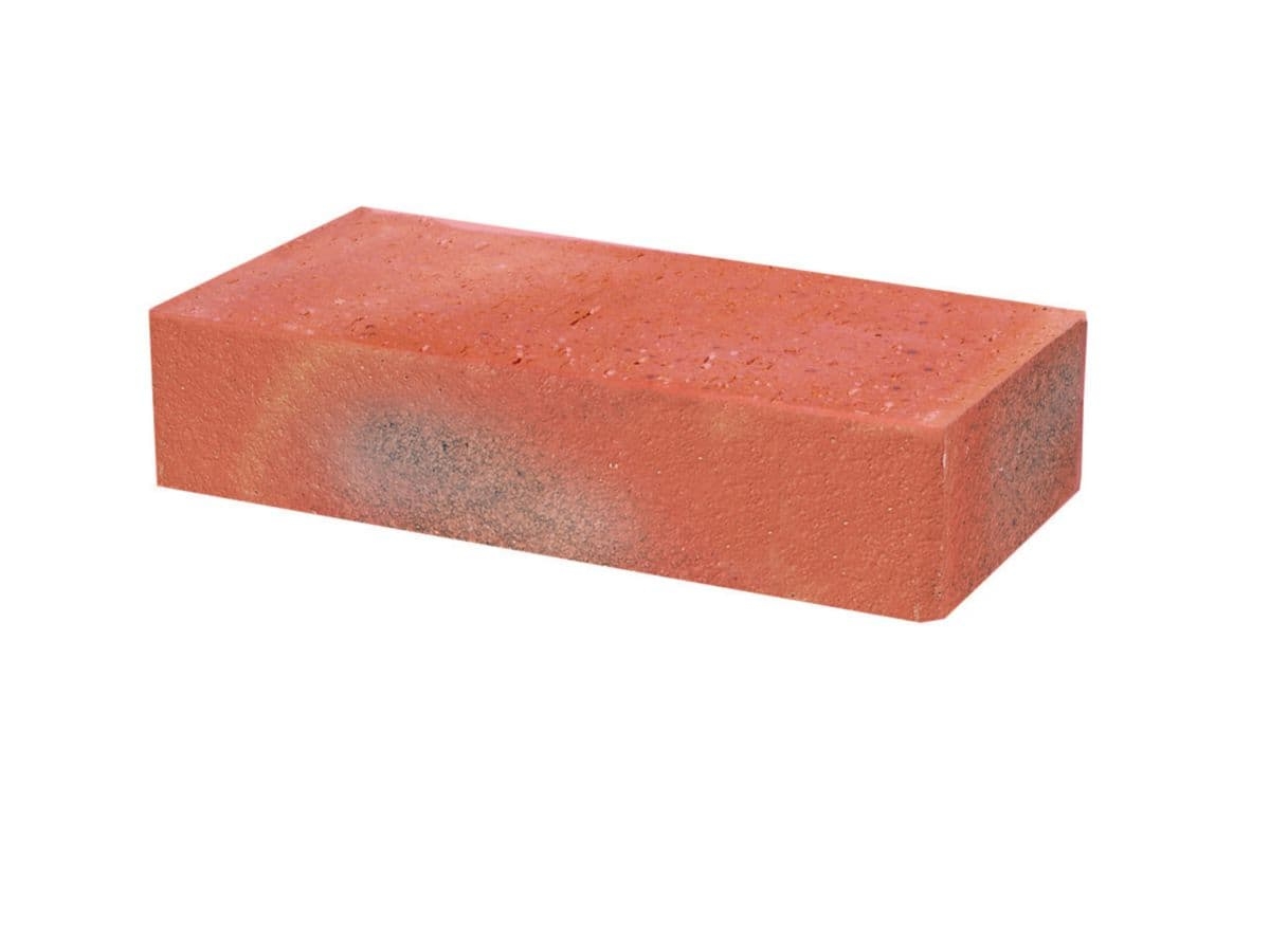 Brique pleine lisse, L.22 x l.10,5 x ep.5 cm, couleur rouge