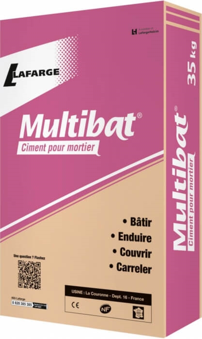 Ciment à maçonner Multibat, sac de 35 kg