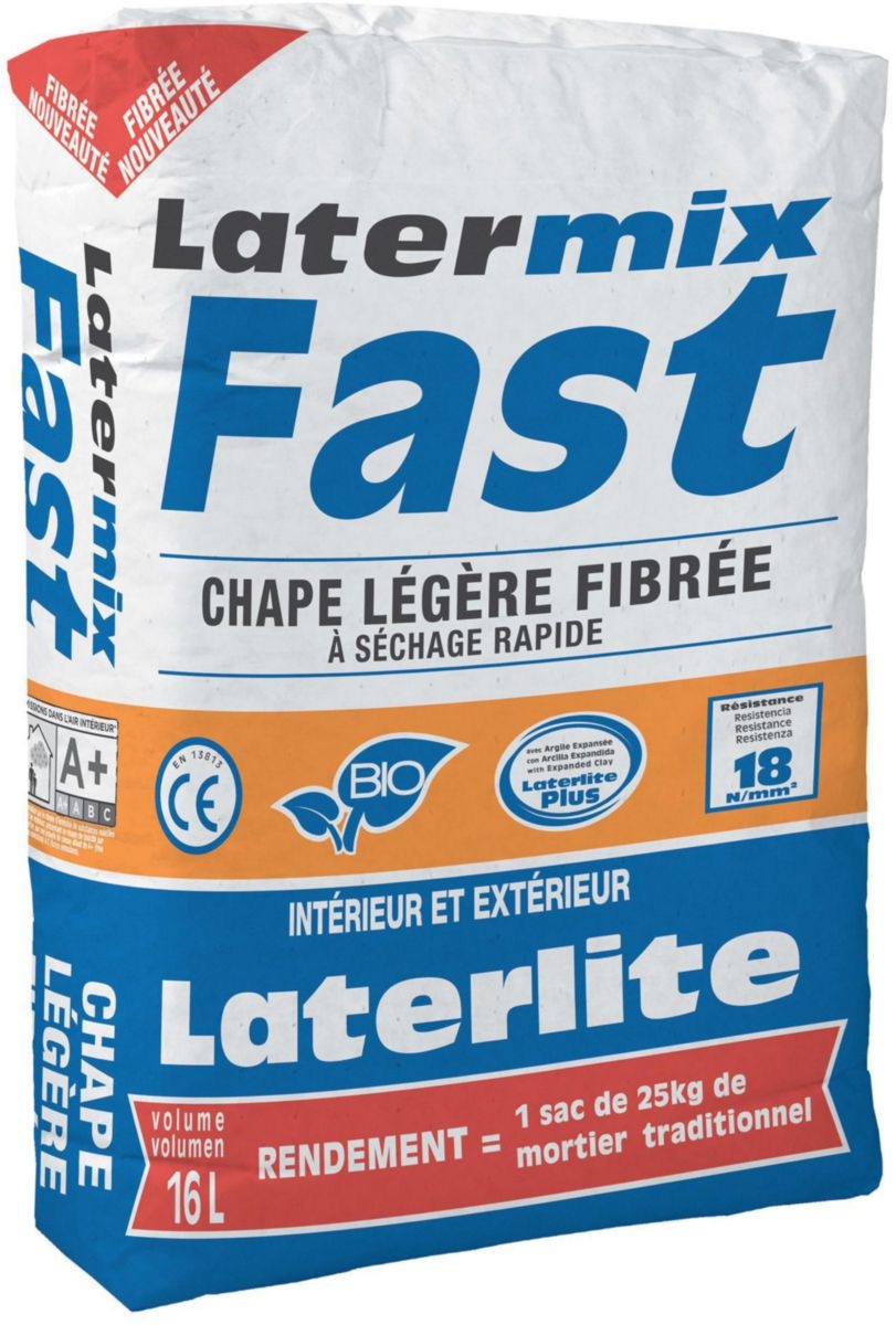 Chape légère fibrée a séchage rapide, sac de 16 L