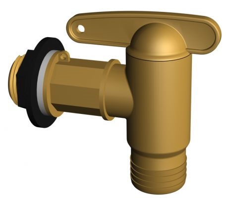 Robinet pour cuve d'eau aérienne, imitation laiton