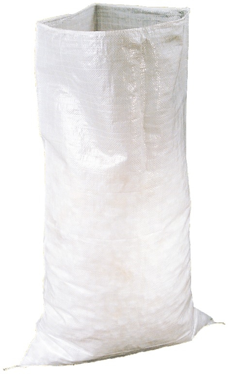Sac a gravats tisse blanc, 55x95cm, capacité de 70 litres
