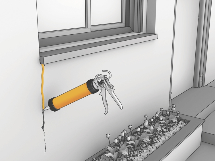 Mastic plastique pour joints & fissures sikaseal 107 (spécial facade)