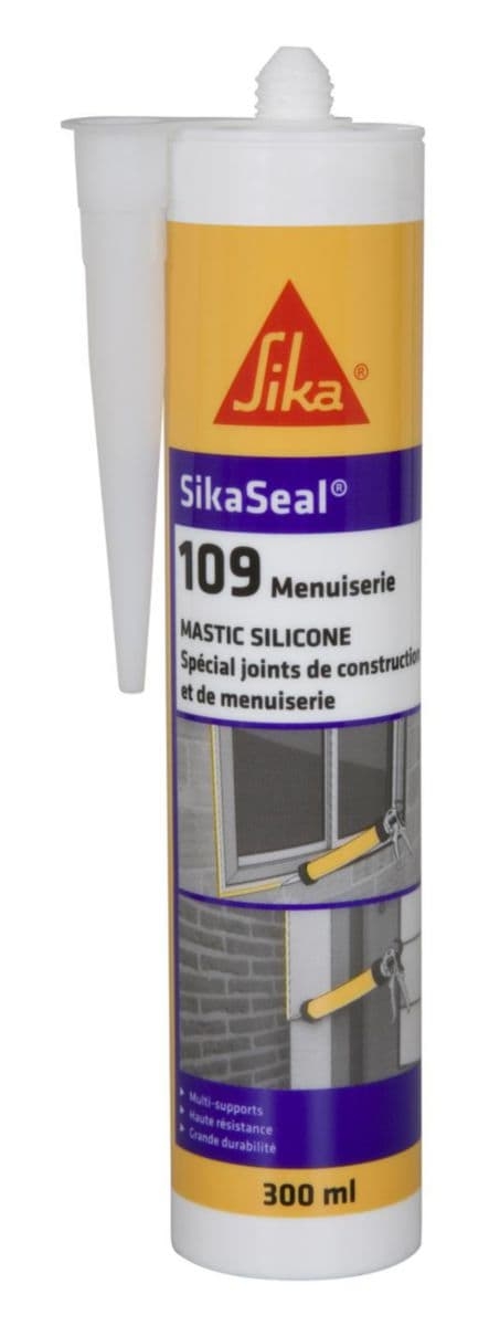 Mastic colle spécial menuiserie sikaseal 109, cartouche de 300 ml