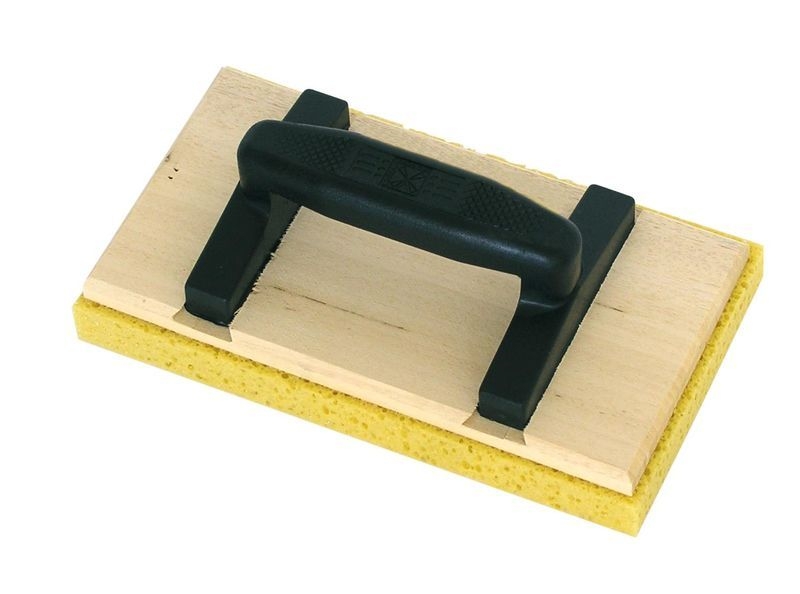 Taloche mousse en bois avec poignée ovale, 13x20 cm