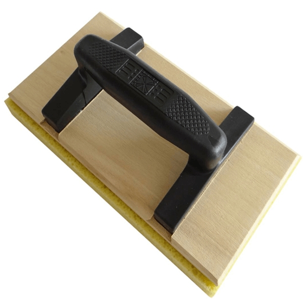 Taloche mousse en bois avec poignée ovale, 14x25 cm