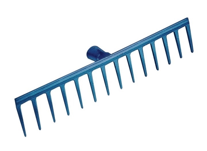 Râteau a bêton 16 dents, sans manche