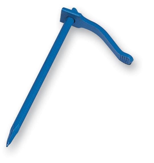 Chevillette de maçon a tige octogonale, long. 30 cm x sect. 1,2 cm